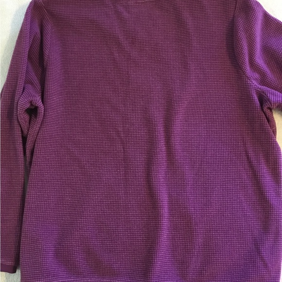 SWEATSHIRT 1X denim&co. Purple, Fleecy inside. Long sleeve crewneck - Picture 2 of 8
